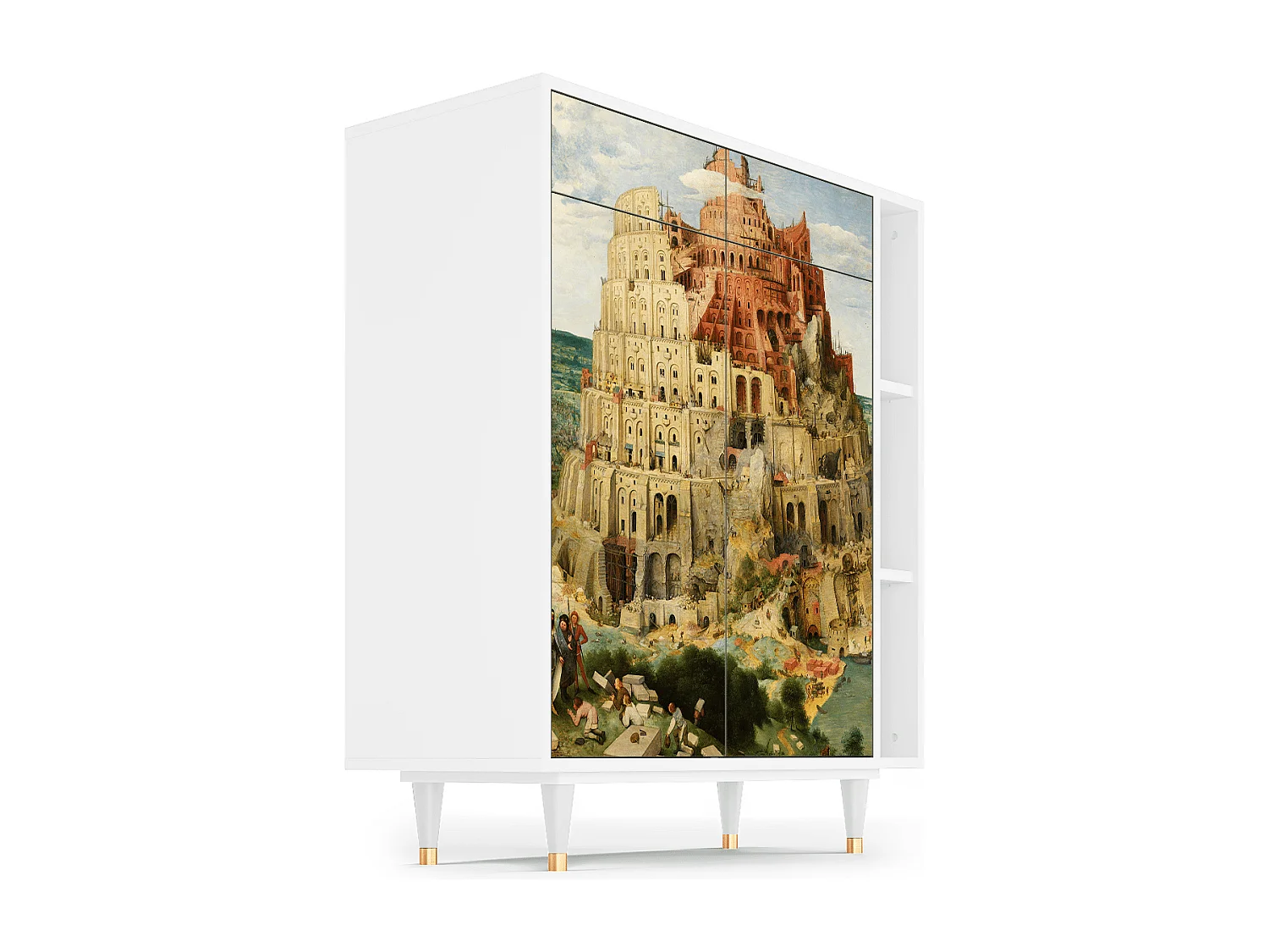 Kredens - 96х110х41 cm - BS6 - Elder The Tower, Biały