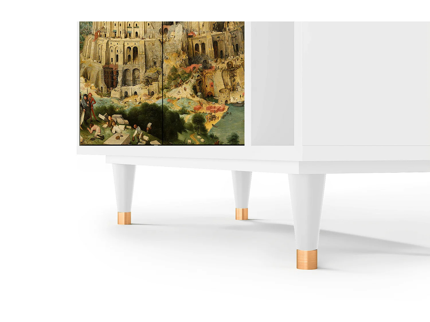 Kredens - 96х110х41 cm - BS6 - Elder The Tower, Biały