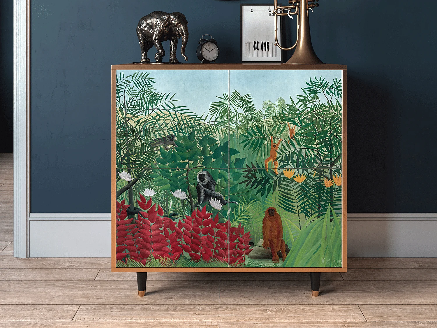 Credenza - 94x96x48 cm - BS3 - Jungles in Paris, Noce