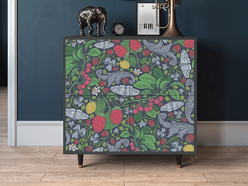Dressoir - 94x96x48 cm - BS3 - Summer Berries, Antraciet