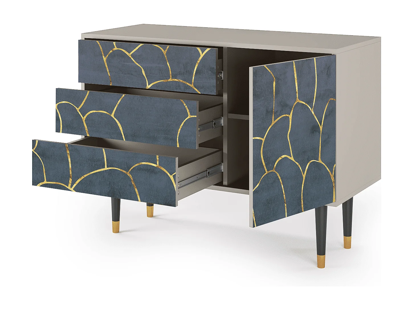 Sideboard - 115х84х41 cm - S3 - Blue Lagoon, Sand