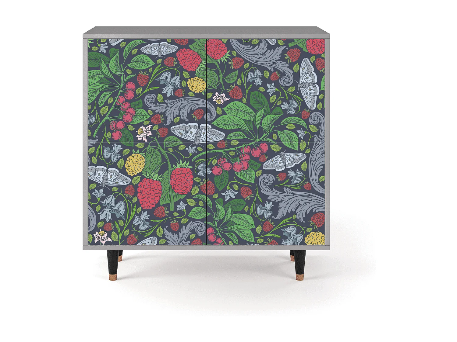 Credenza - 94x96x48 cm - BS3 - Summer Berries, Grigio