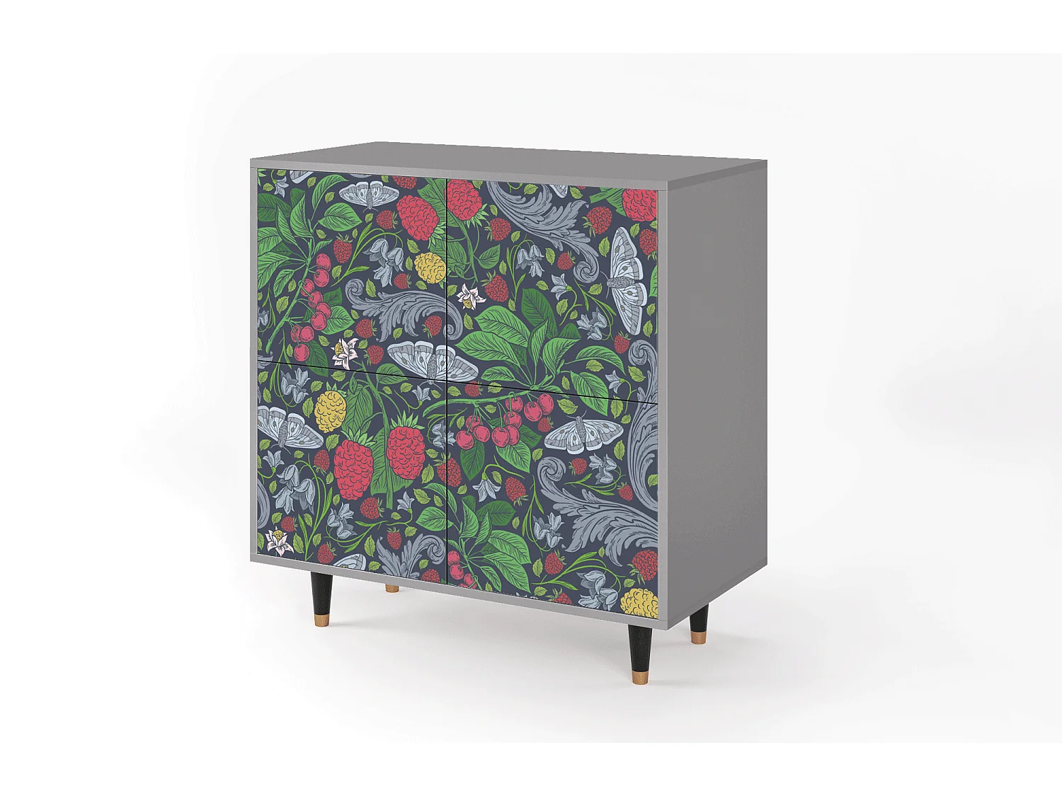 Credenza - 94x96x48 cm - BS3 - Summer Berries, Grigio