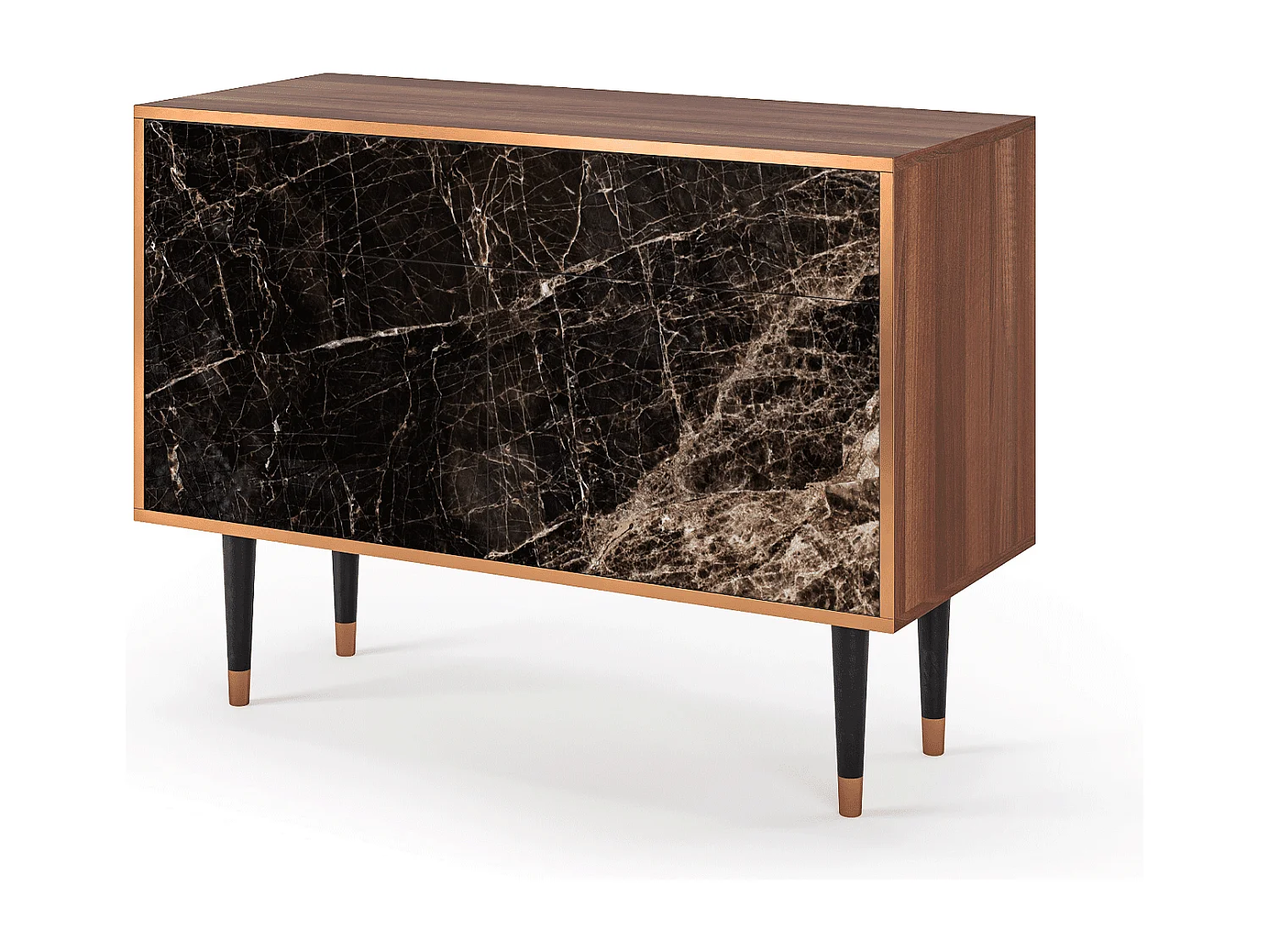 Dressoir - 115x85x48 cm - BS4 - Night Abyss, Walnoot