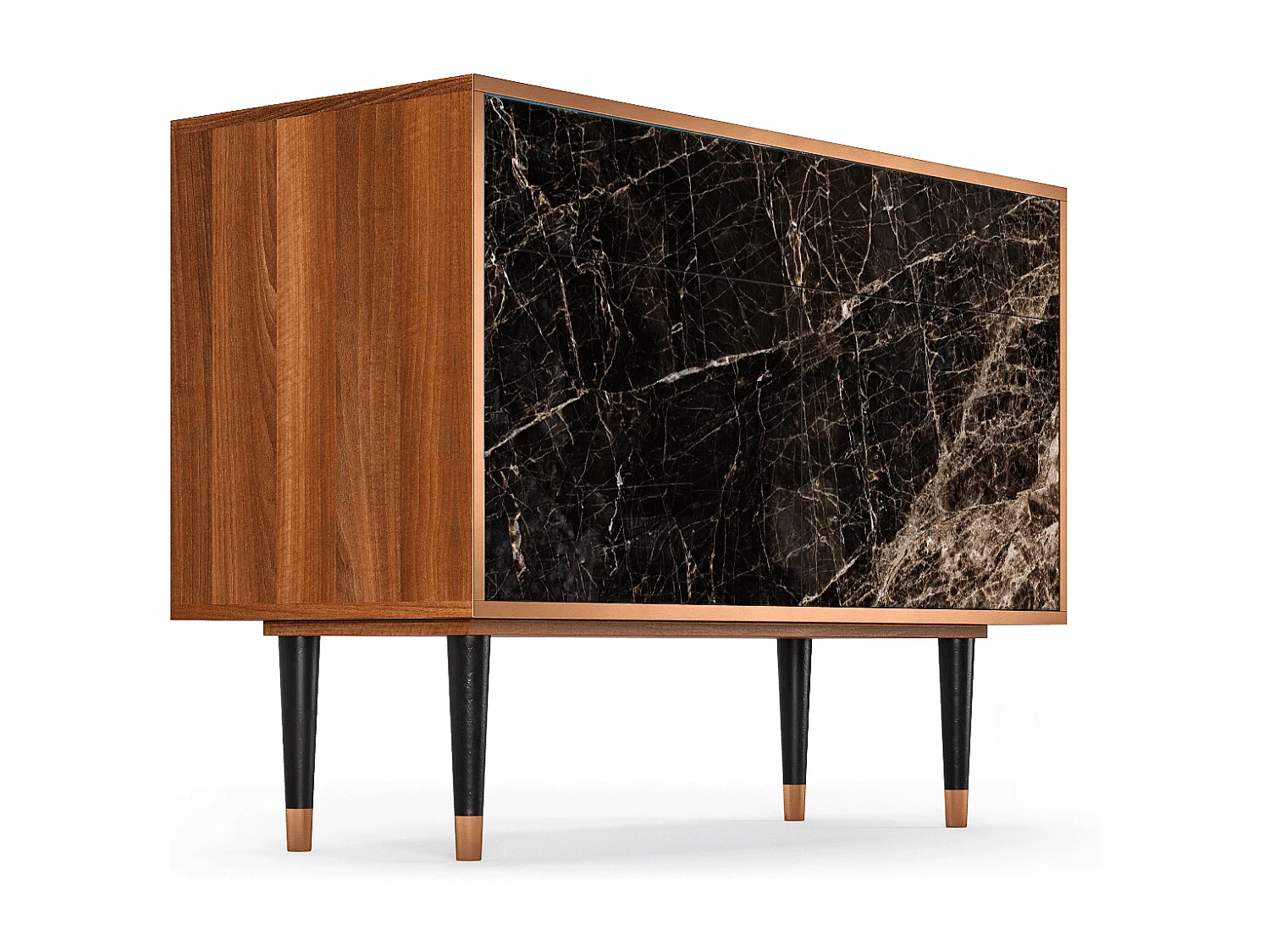 Dressoir - 115x85x48 cm - BS4 - Night Abyss, Walnoot