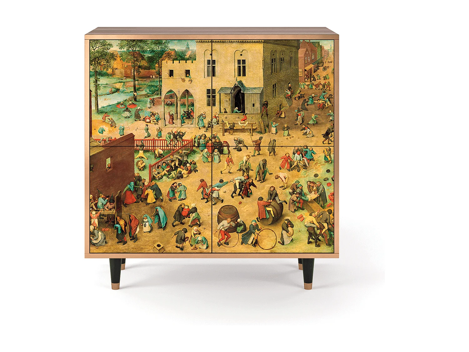 Kredens - 94x96x48 cm - BS3 - Children Games, Orzech