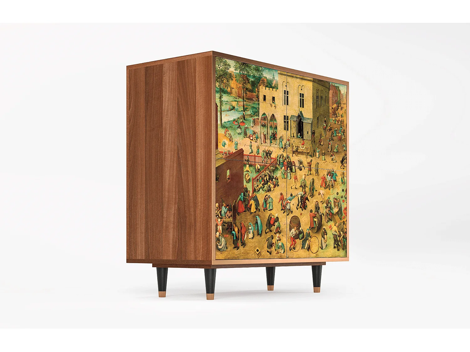 Kredens - 94x96x48 cm - BS3 - Children Games, Orzech