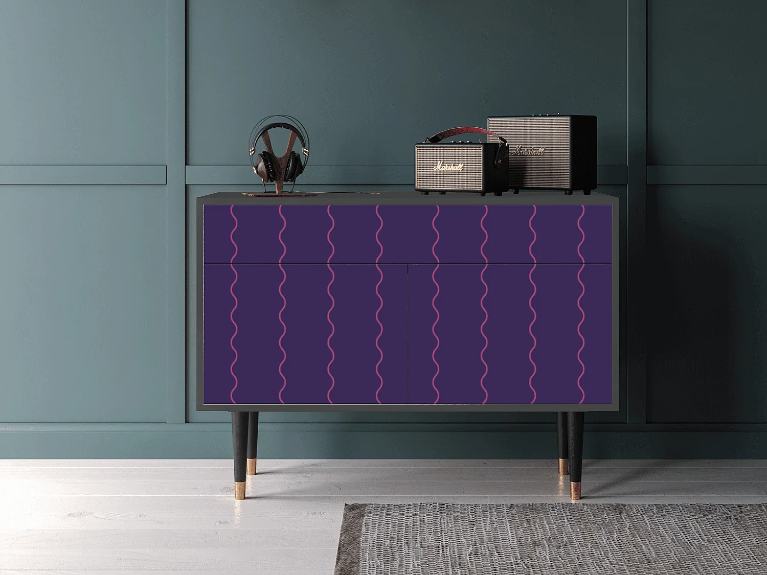 Buffet - 115x85x48 cm - BS4 - Grape Maccaroni, Anthracite