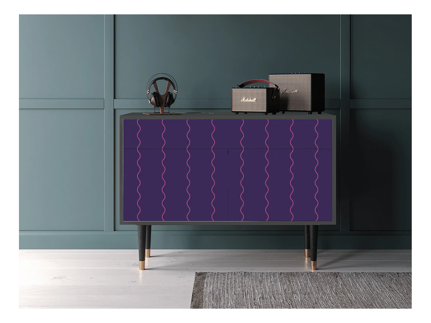 Buffet - 115x85x48 cm - BS4 - Grape Maccaroni, Anthracite