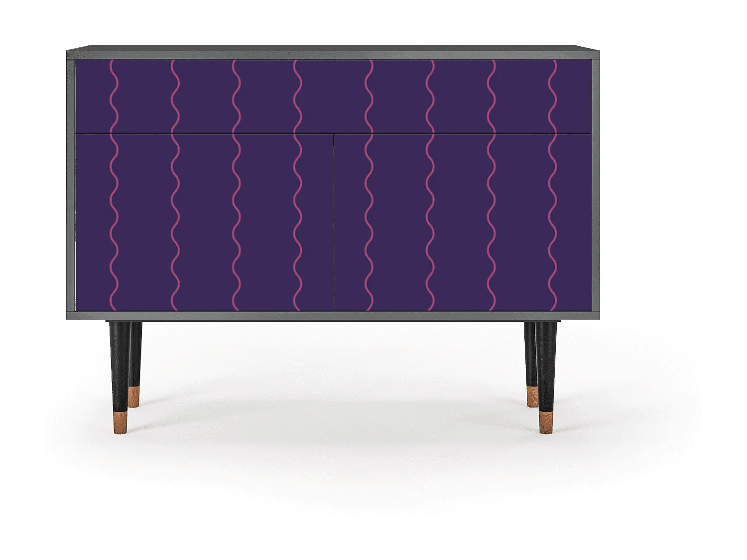 Aparador - 115x85x48 cm - BS4 - Grape Maccaroni, Antracita