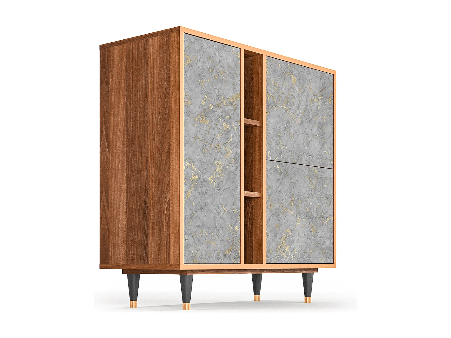 Dressoir - 94х96х41 cm - BS5 - Mariana Trench, Walnoot