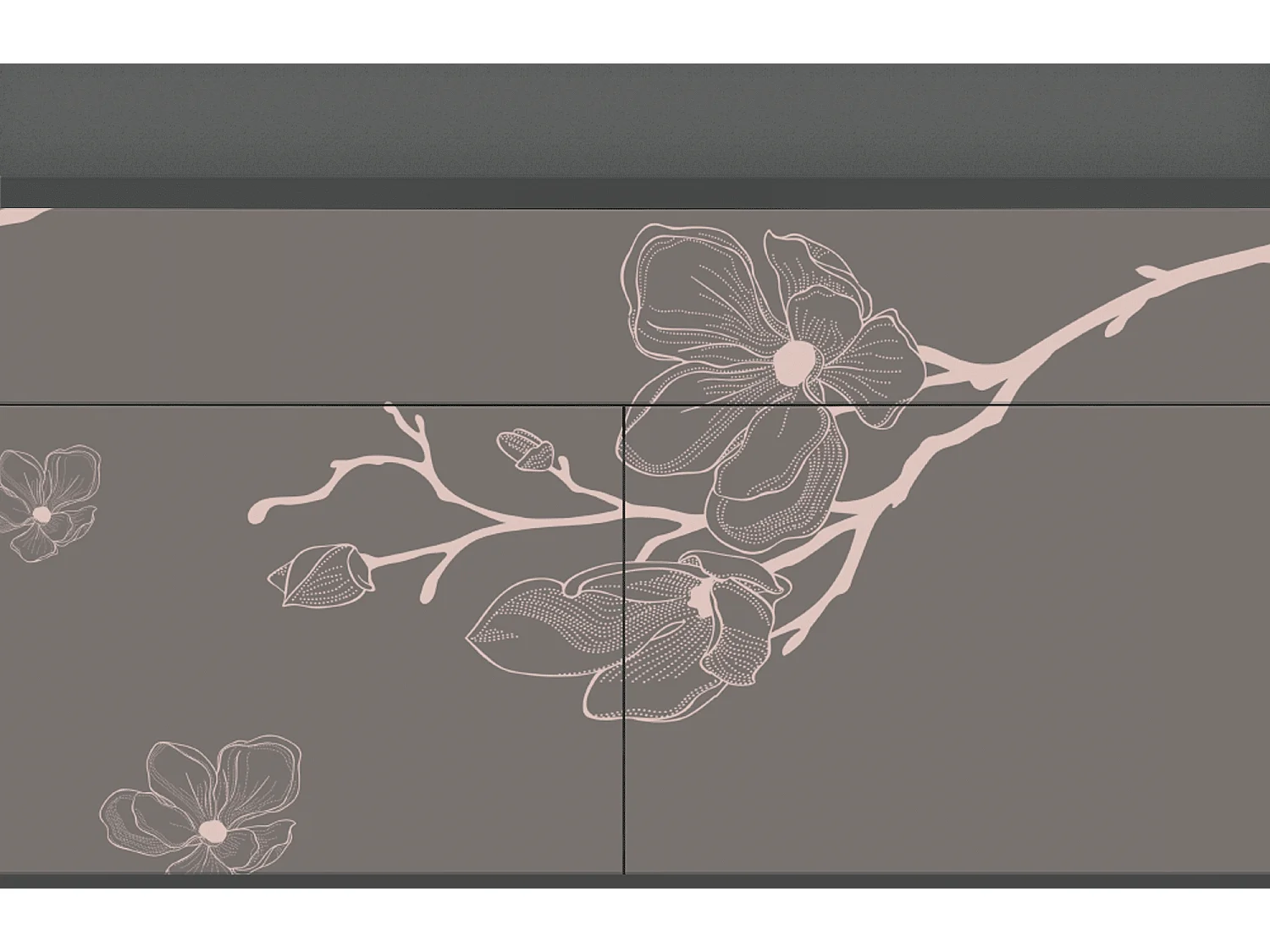 Buffet - 115x85x48 cm - BS4 - Cherry Blossom, Anthracite
