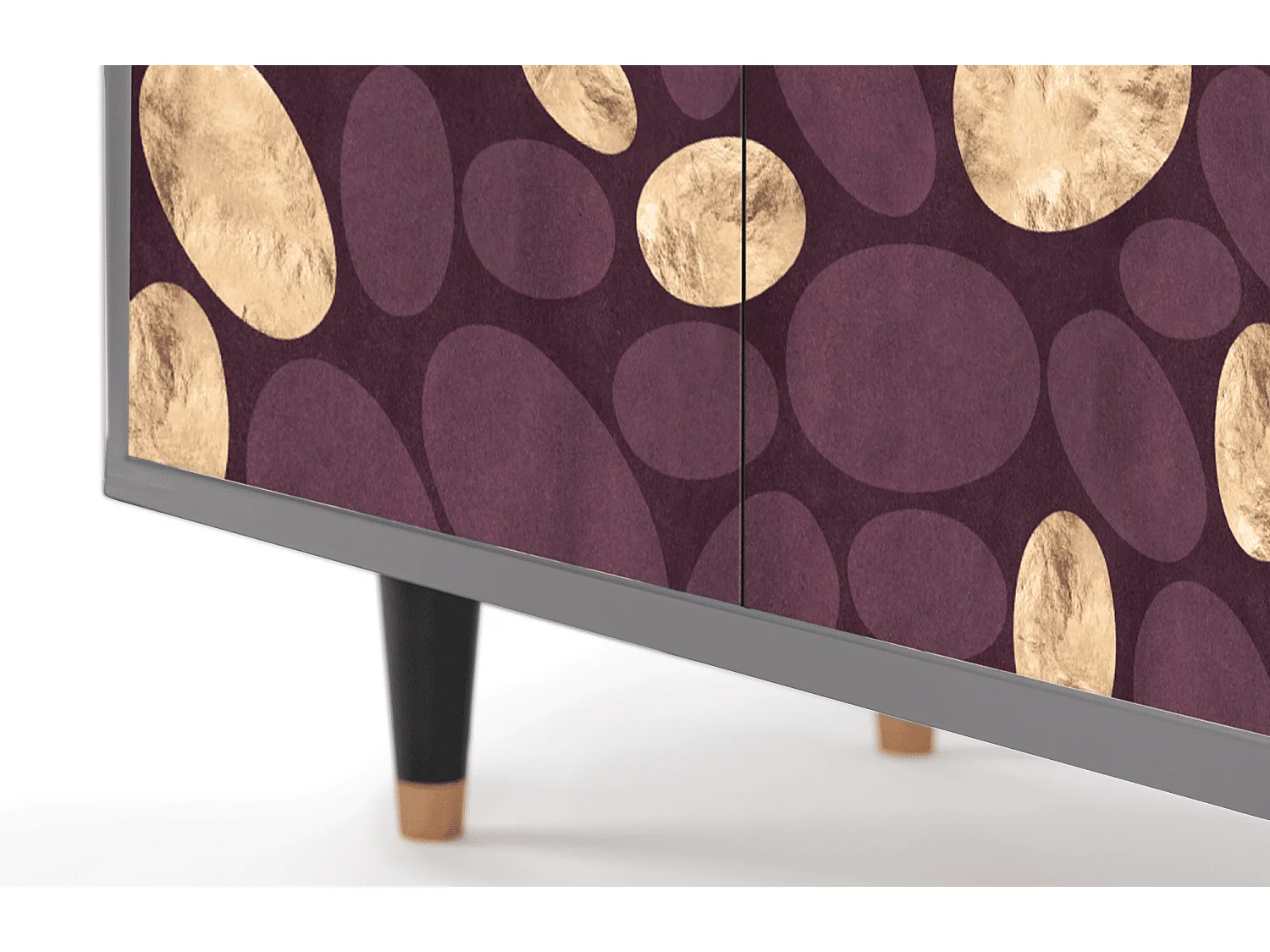 Kredens - 94x96x48 cm - BS3 - Fine Wine, Szary