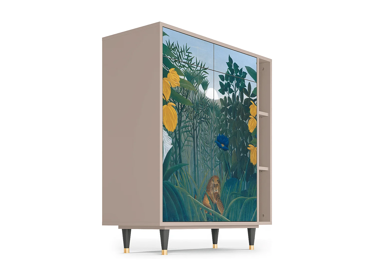 Sideboard - 96х110х41 cm - BS6 - The Repast of the Lion, Latte