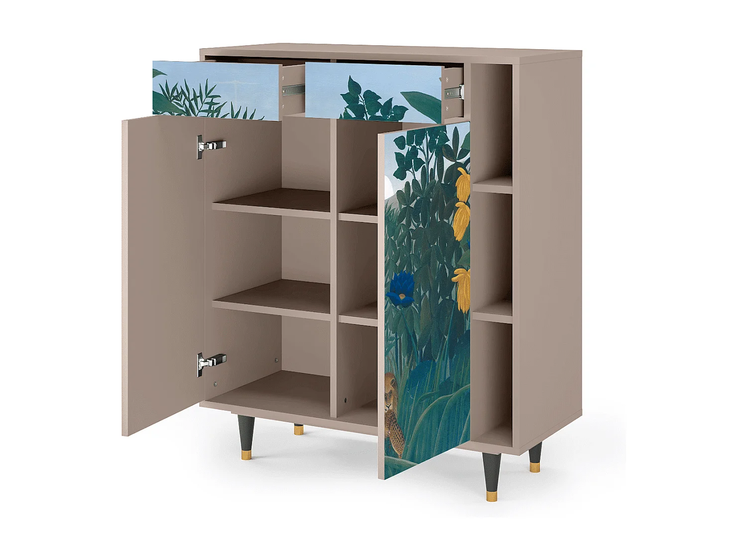 Sideboard - 96х110х41 cm - BS6 - The Repast of the Lion, Latte