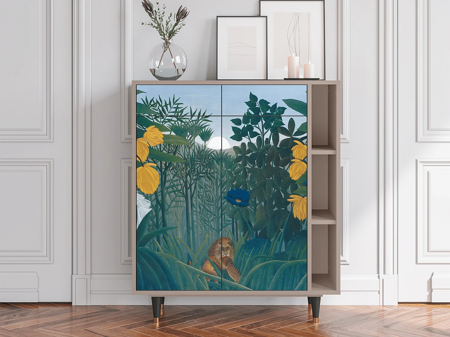 Kredens - 96х110х41 cm - BS6 - The Repast of the Lion, Latte