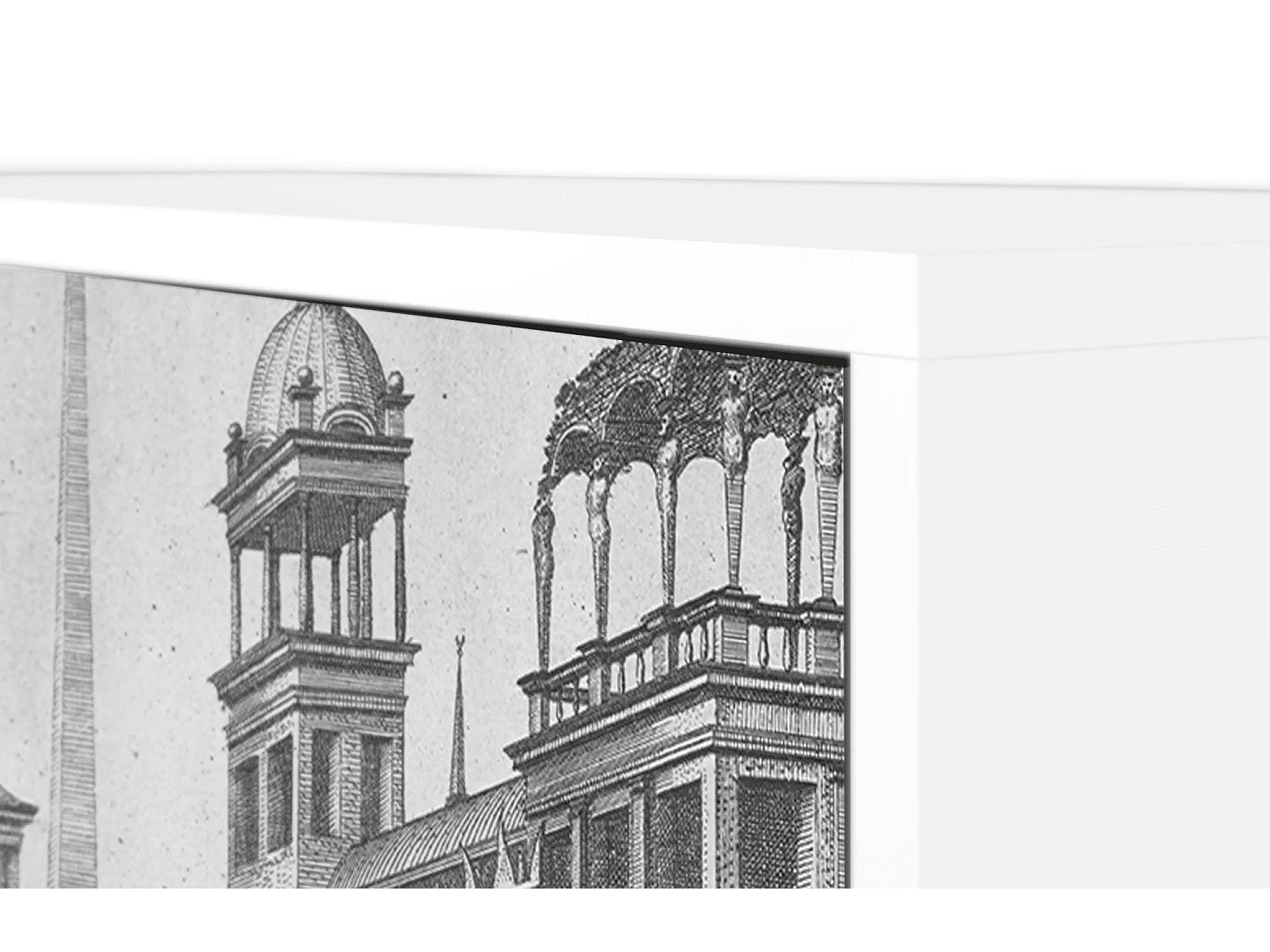 Dressoir - 115х84х41 cm - S3 - View of the Piazza, Wit