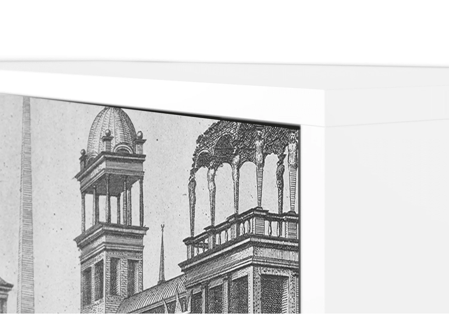 Credenza - 115х84х41 cm - S3 - View of the Piazza, Bianco