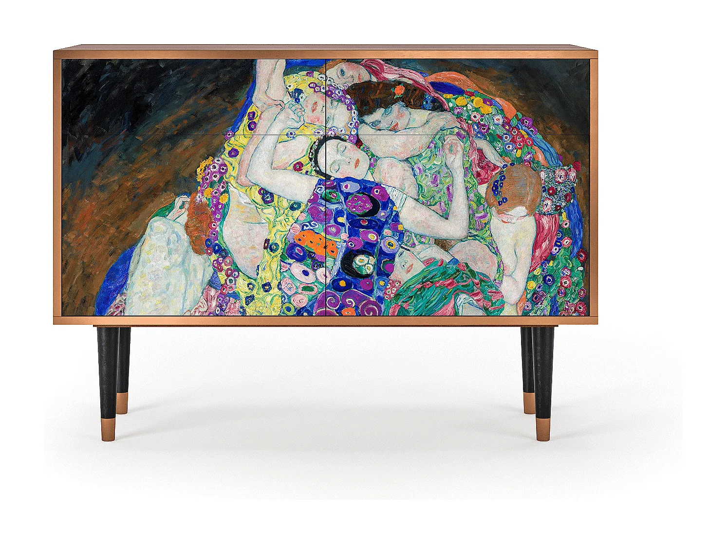 Credenza - 115x85x48 cm - BS4 - The Maiden by Klimt, Noce