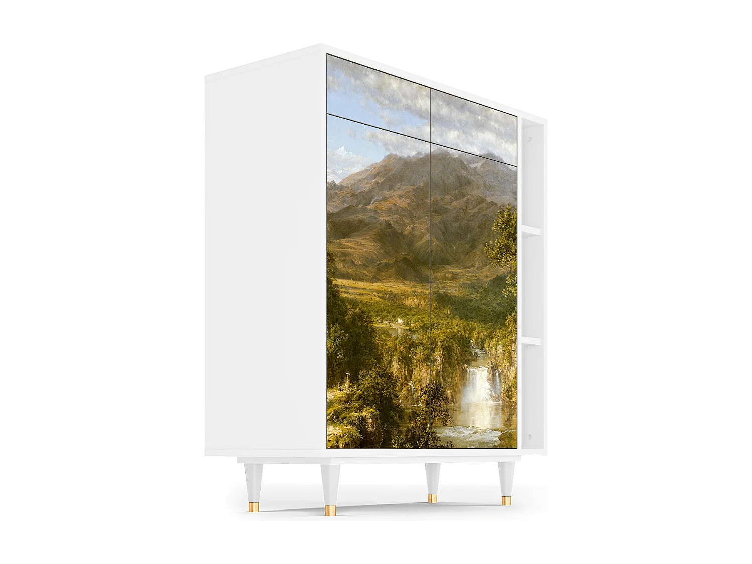 Sideboard - 96х110х41 cm - BS6 - The Heart of the Andes , Weiß