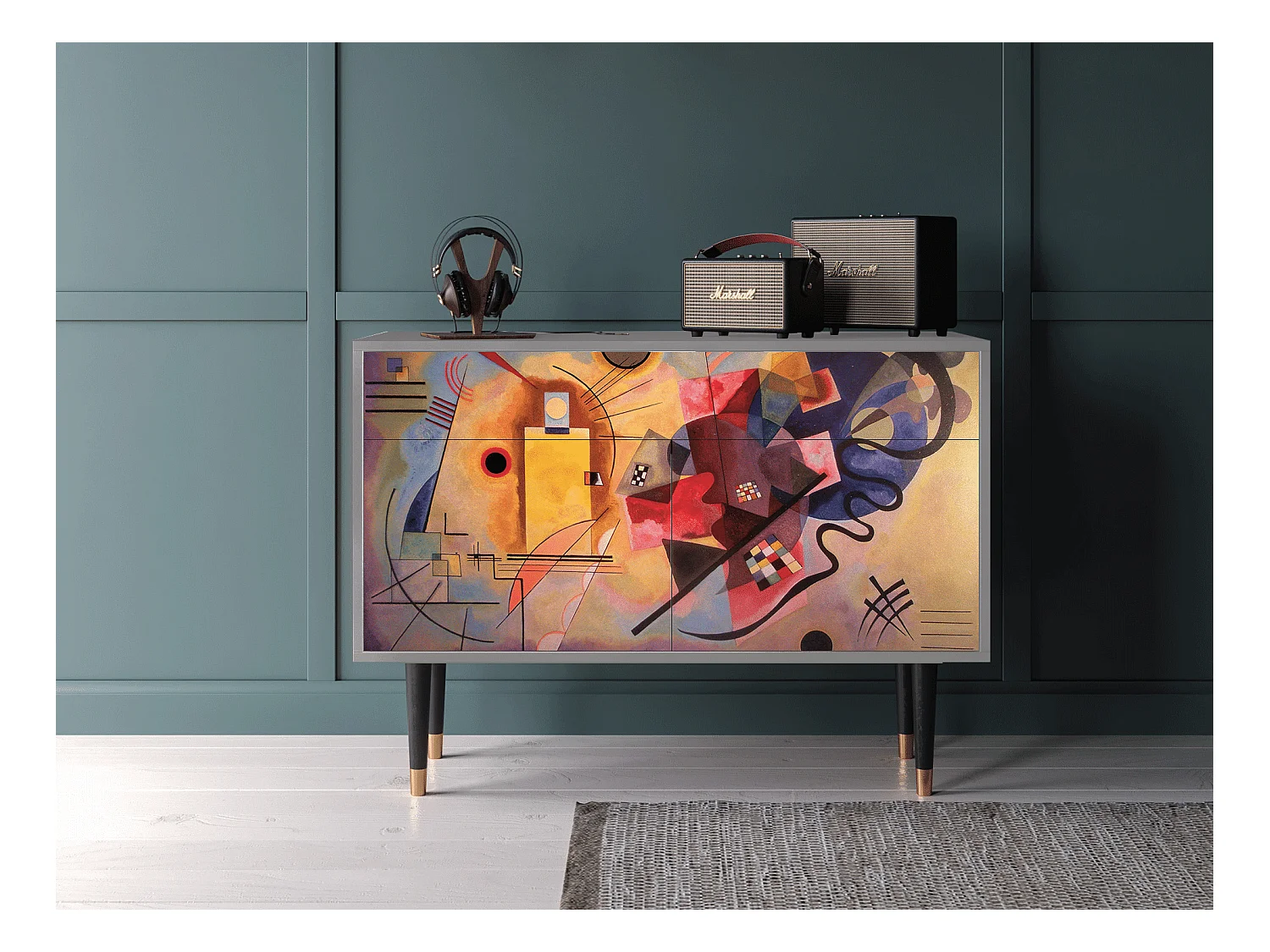 Sideboard - 115x85x48 cm - BS4 - Modern Art, Grau