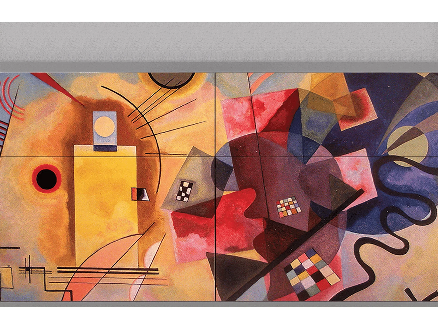 Kredens - 115x85x48 cm - BS4 - Modern Art, Szary