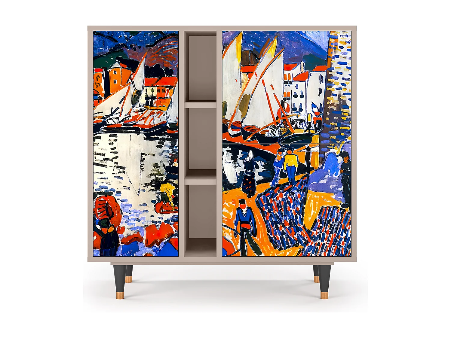 Buffet - 94х96х41 cm - BS5 - Le Séchage des voiles , Latte