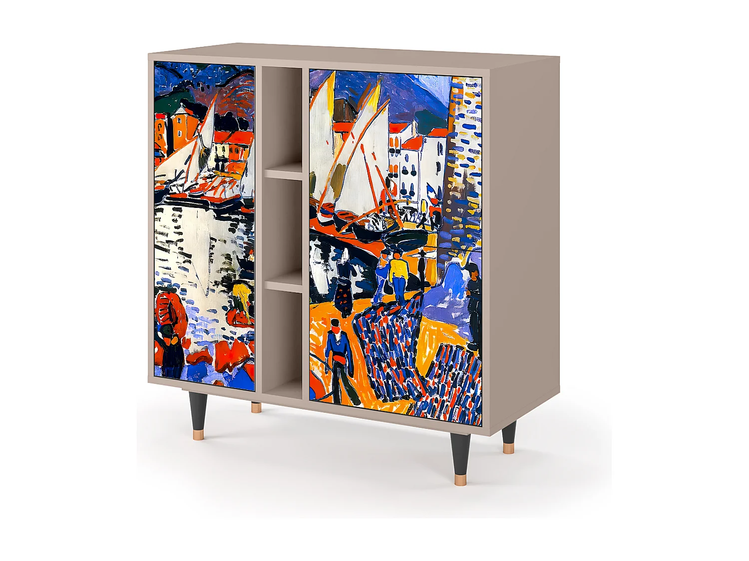 Credenza - 94х96х41 cm - BS5 - Le Séchage des voiles , Latte