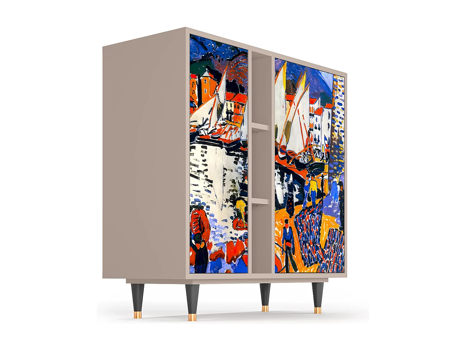 Credenza - 94х96х41 cm - BS5 - Le Séchage des voiles , Latte