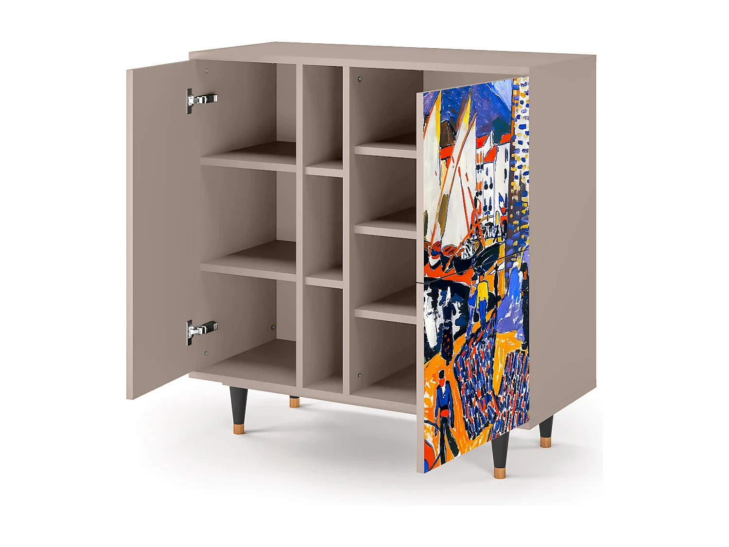 Credenza - 94х96х41 cm - BS5 - Le Séchage des voiles , Latte