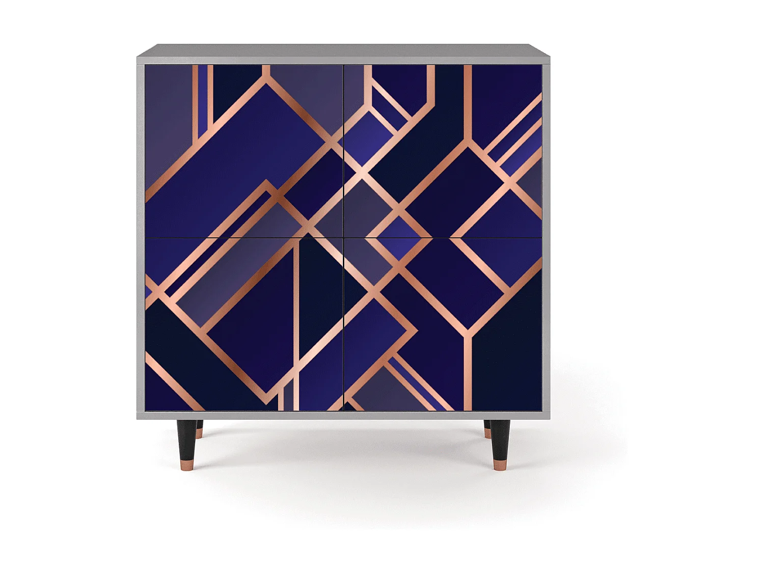 Kredens - 94x96x48 cm - BS3 - Aquamarine Getsby, Szary