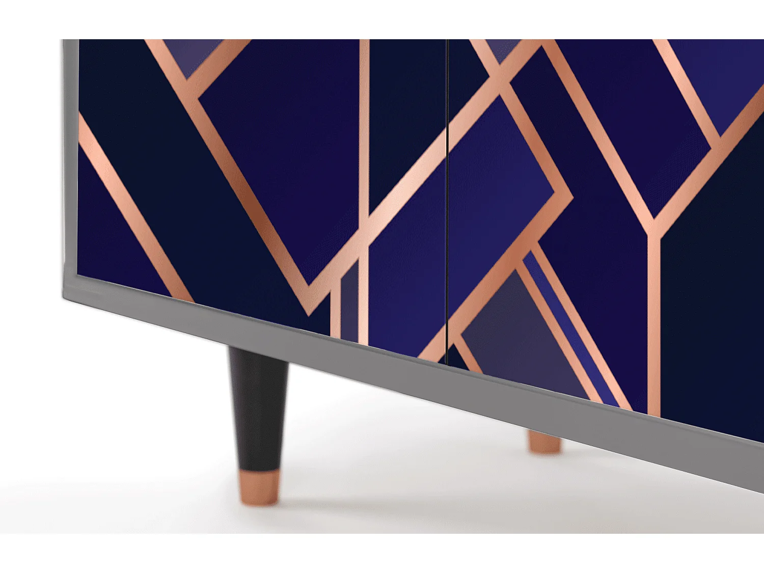 Kredens - 94x96x48 cm - BS3 - Aquamarine Getsby, Szary