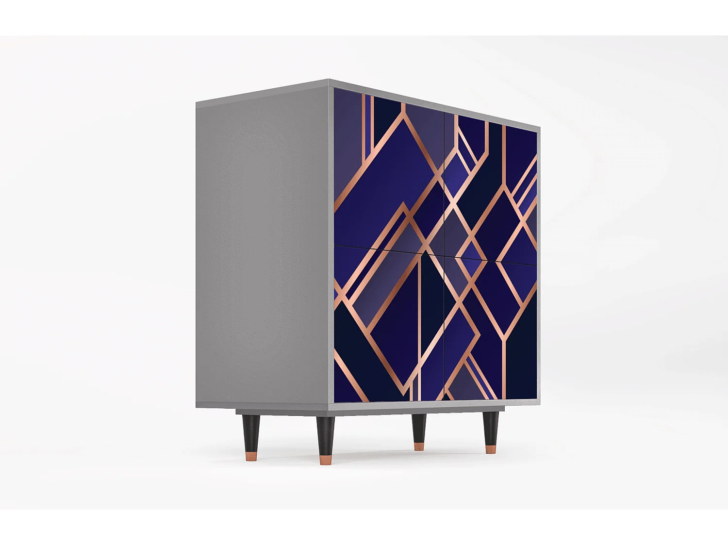 Credenza - 94x96x48 cm - BS3 - Aquamarine Getsby, Grigio