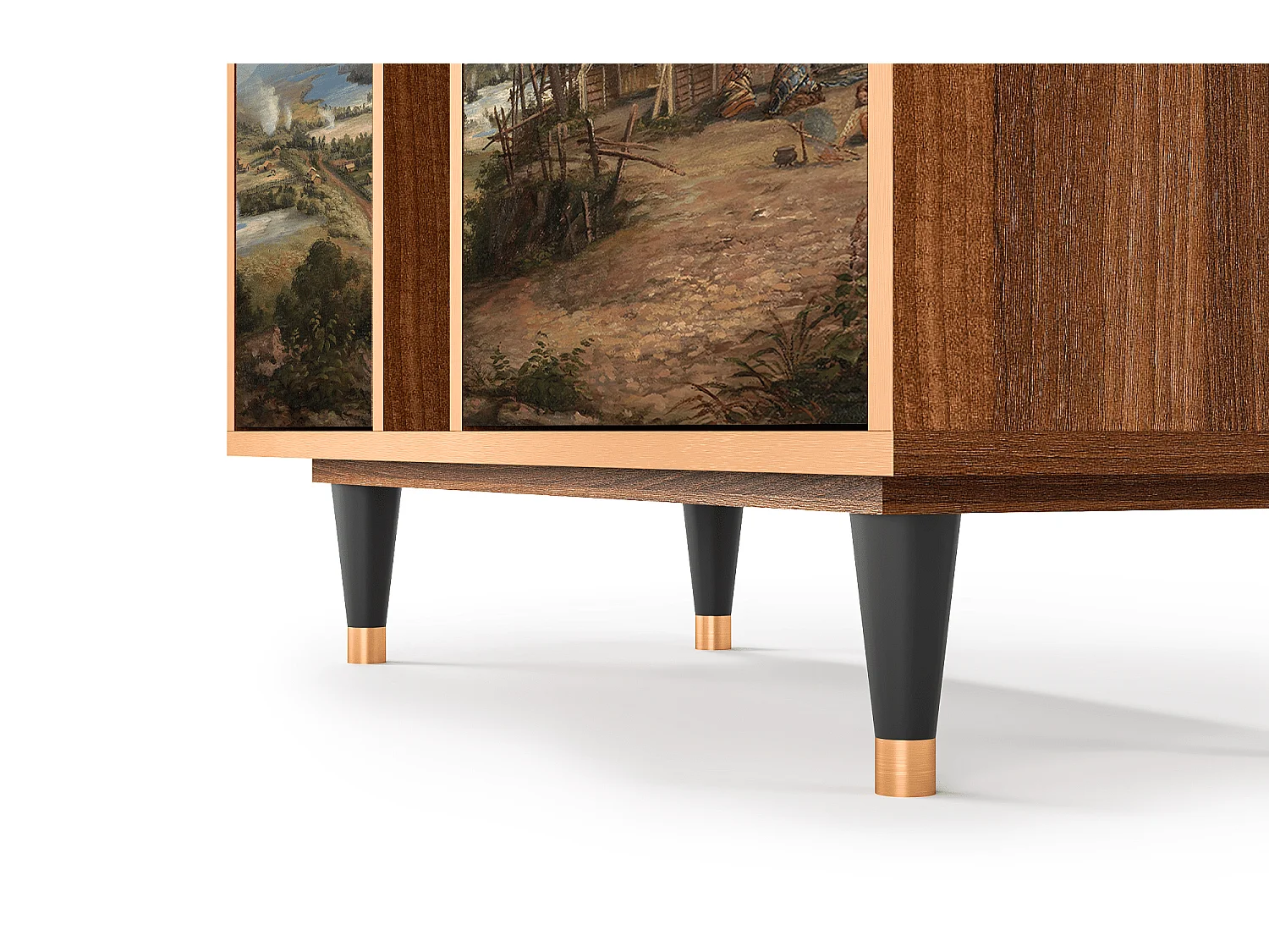 Credenza - 94х96х41 cm - BS5 - View Across the Plains , Noce