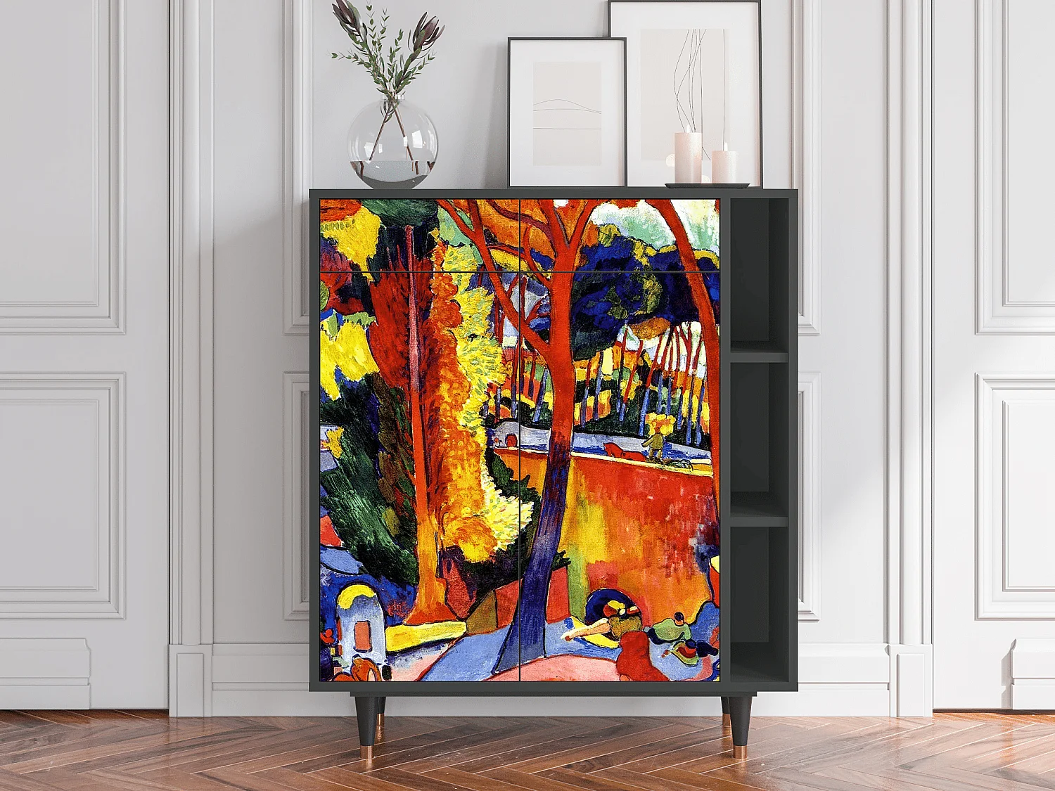 Sideboard - 96х110х41 cm - BS6 - The Turning Road, Anthrazit