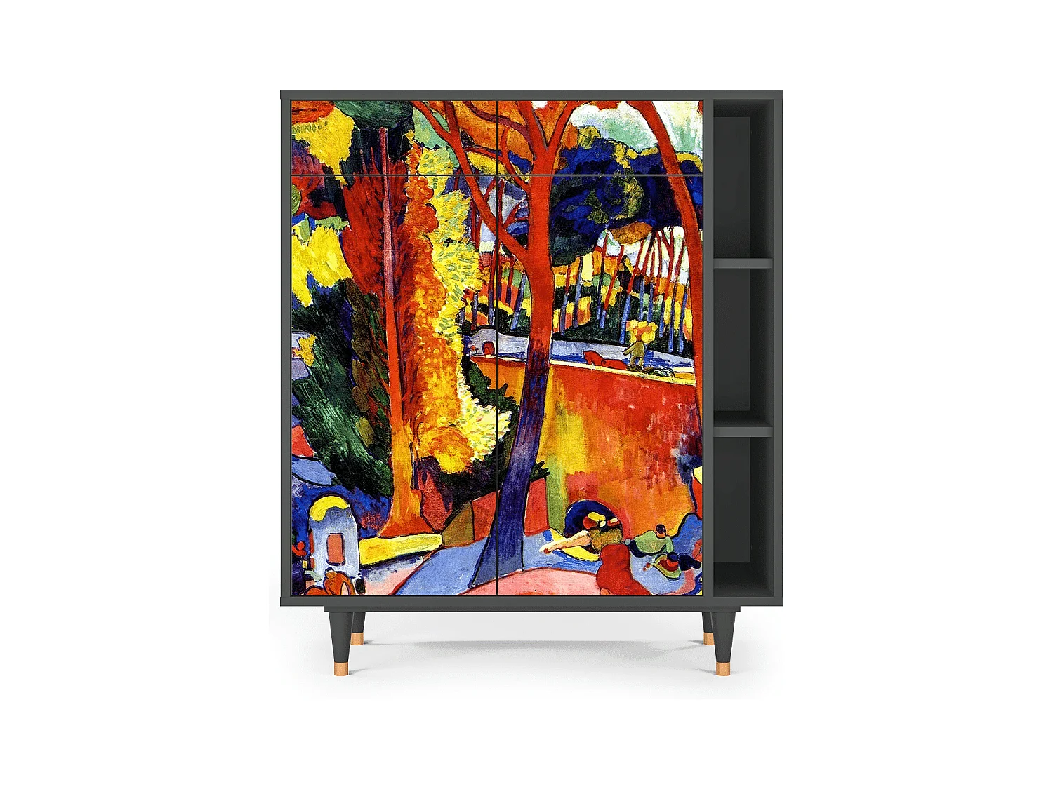 Sideboard - 96х110х41 cm - BS6 - The Turning Road, Anthrazit