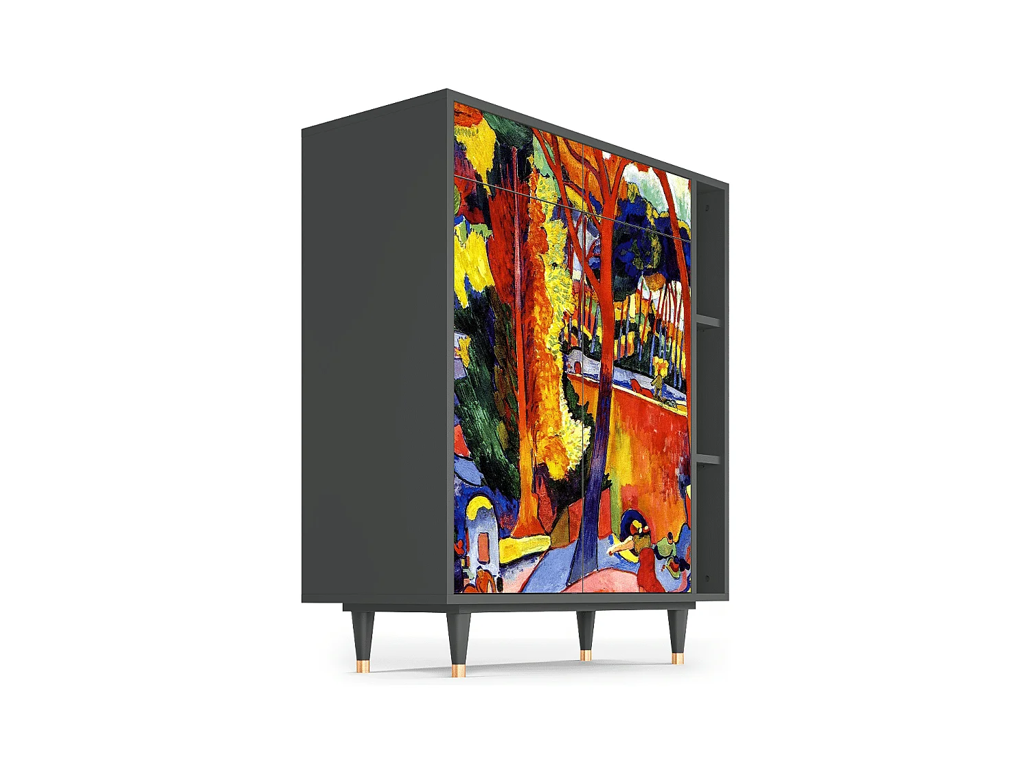 Sideboard - 96х110х41 cm - BS6 - The Turning Road, Anthrazit