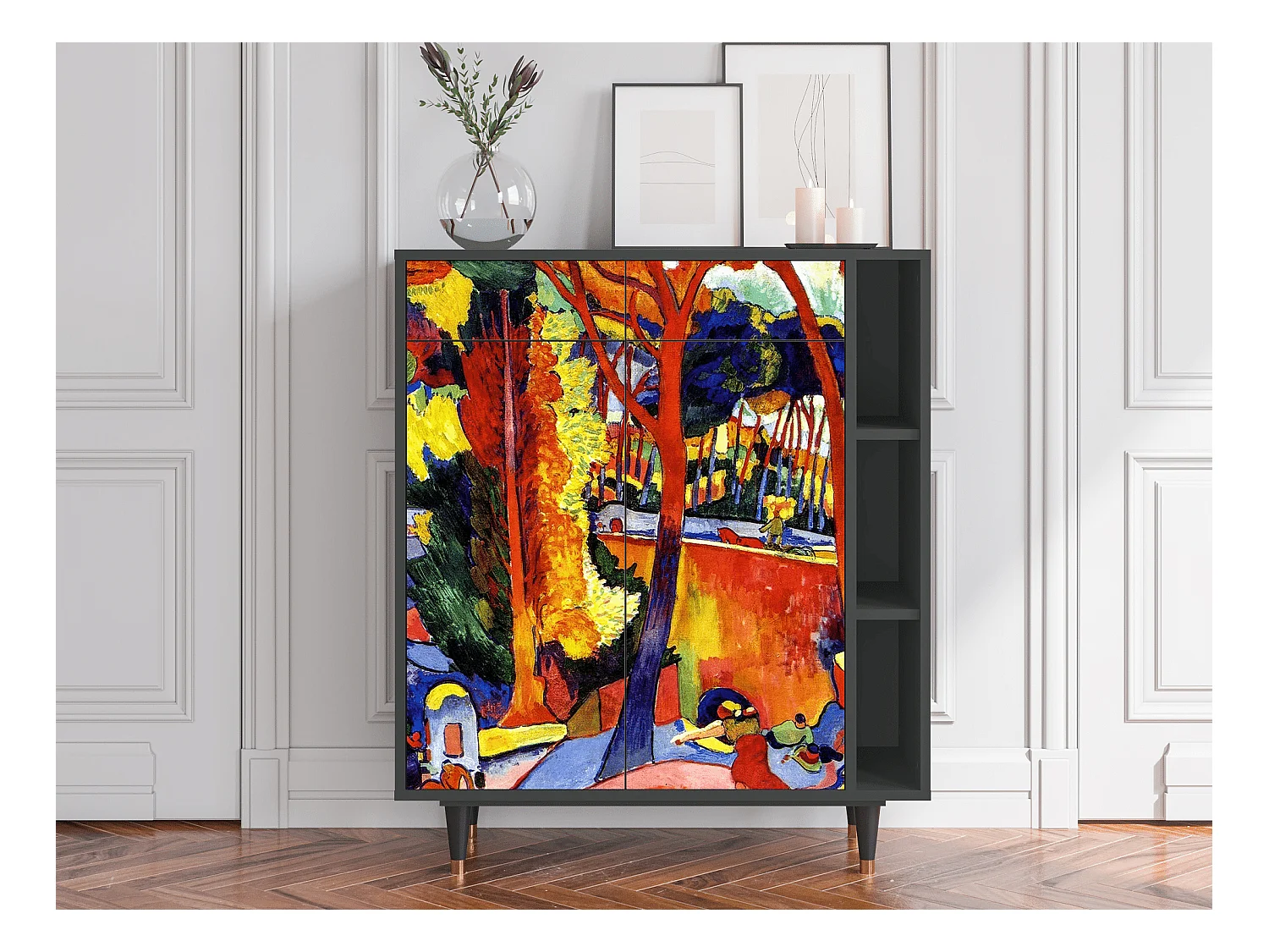 Dressoir - 96х110х41 cm - BS6 - The Turning Road, Antraciet