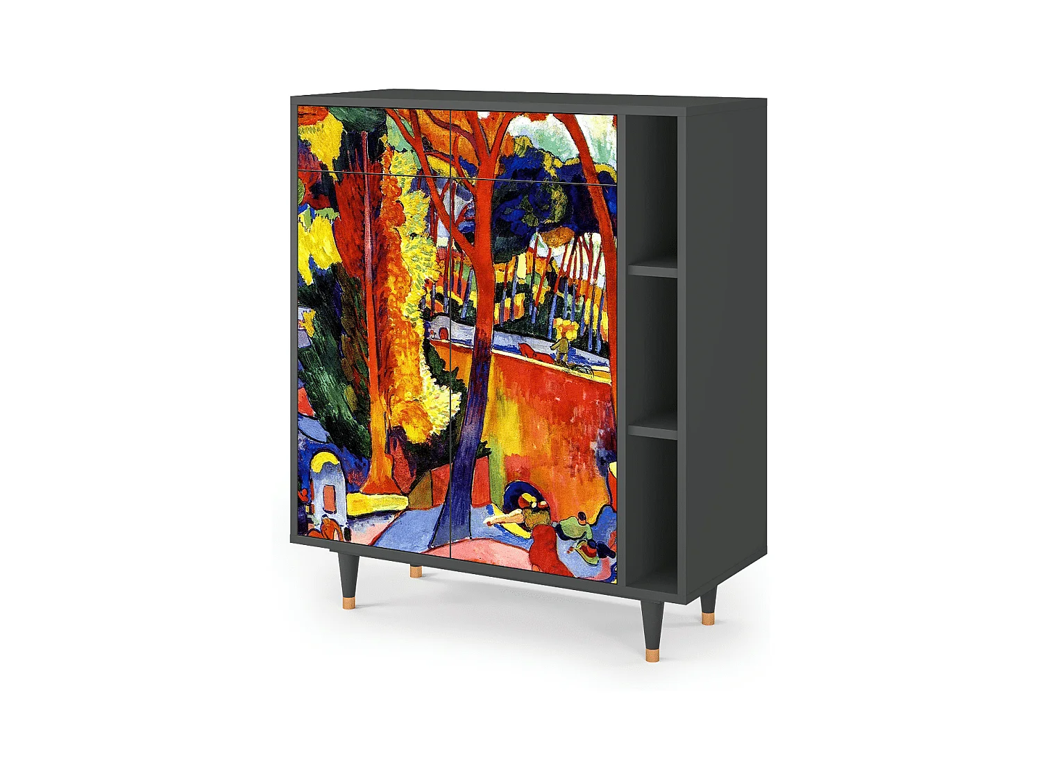 Dressoir - 96х110х41 cm - BS6 - The Turning Road, Antraciet