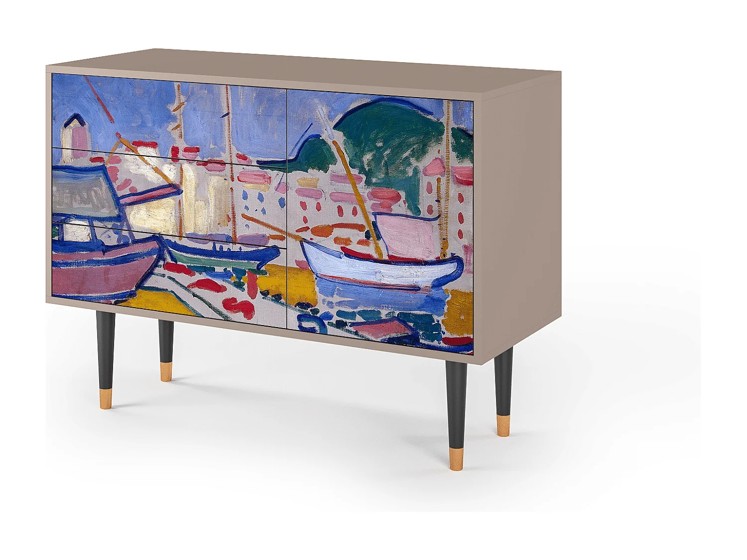 Buffet - 115х84х41 cm - S3 - The Port of Collioure , Latte