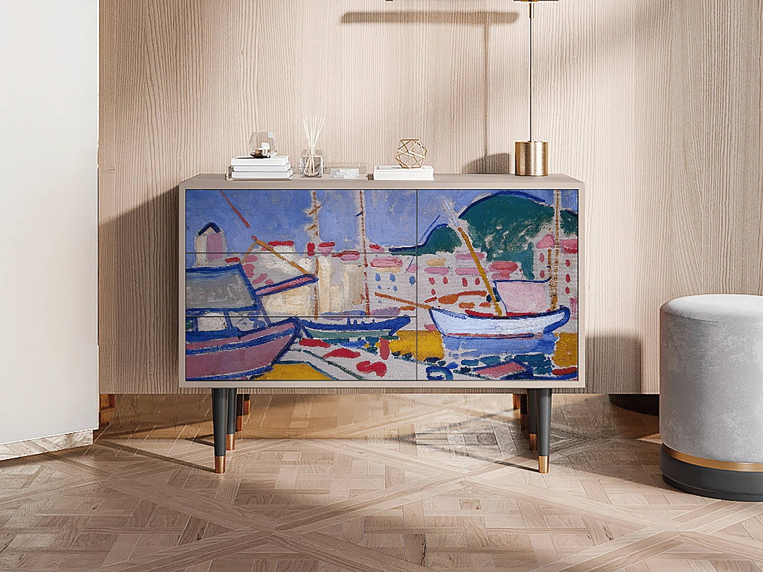 Credenza - 115х84х41 cm - S3 - The Port of Collioure , Latte