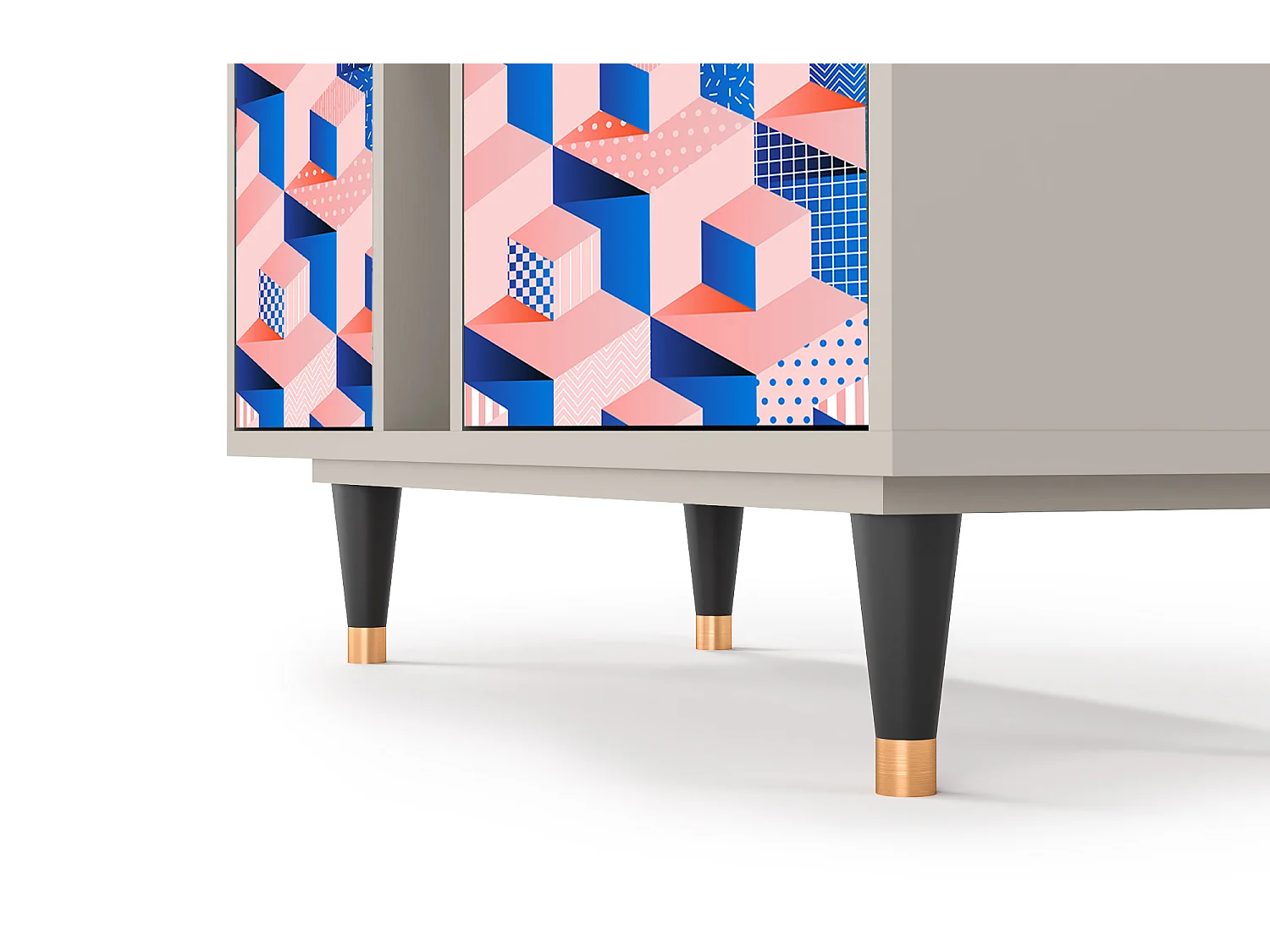 Buffet - 94х96х41 cm - BS5 - Pinky Squares, Sable