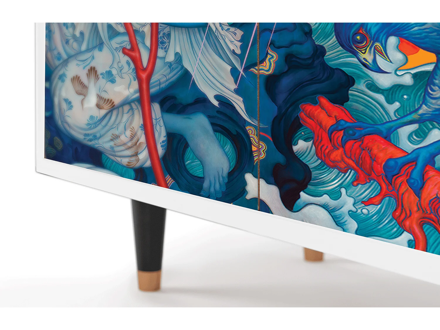 Aparador - 94x96x48 cm - BS3 - The Girl - James Jean, Branco
