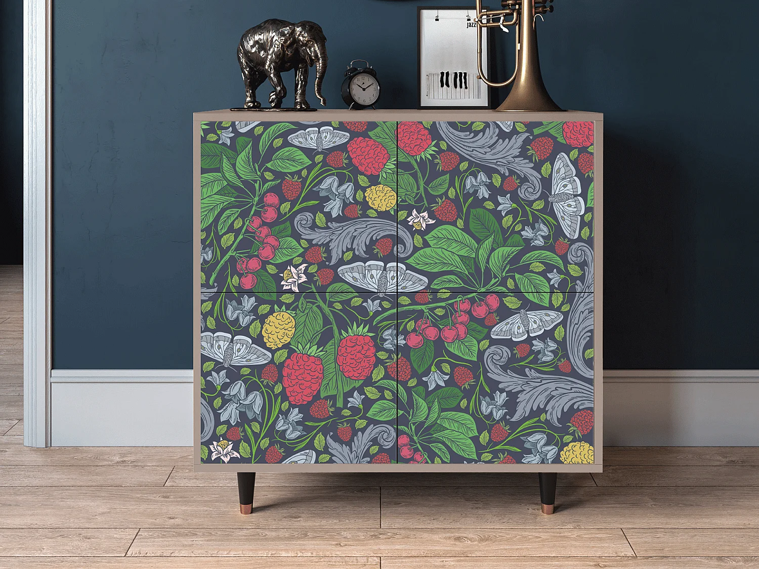 Credenza - 94x96x48 cm - BS3 - Summer Berries, Latte