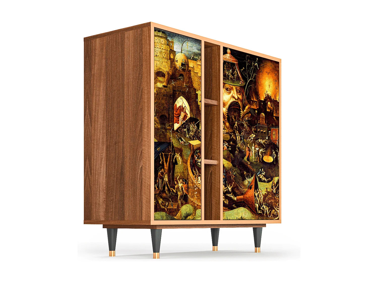 Dressoir - 94х96х41 cm - BS5 - Christ in Limbo, Walnoot