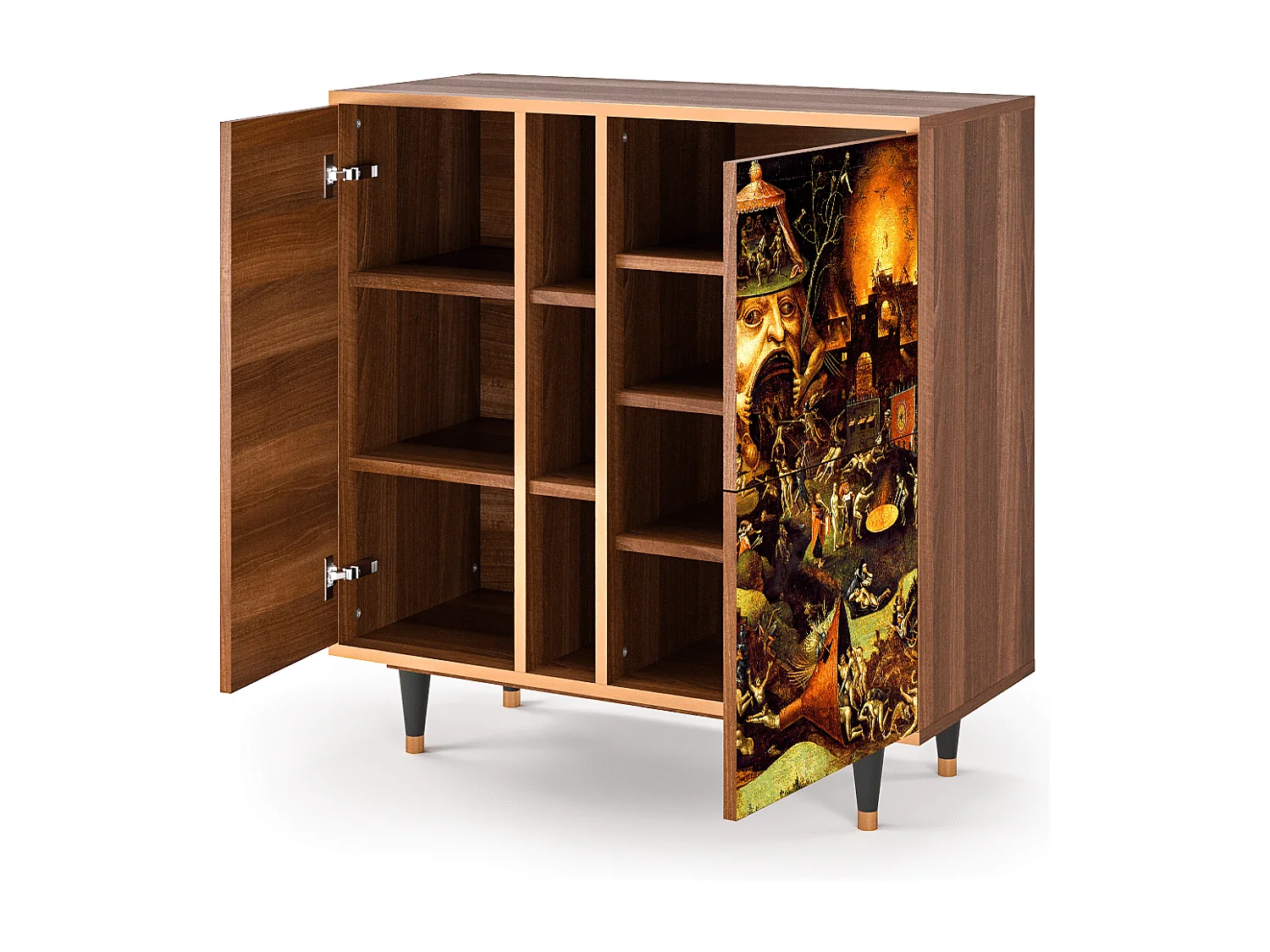 Buffet - 94х96х41 cm - BS5 - Christ in Limbo, Noyer