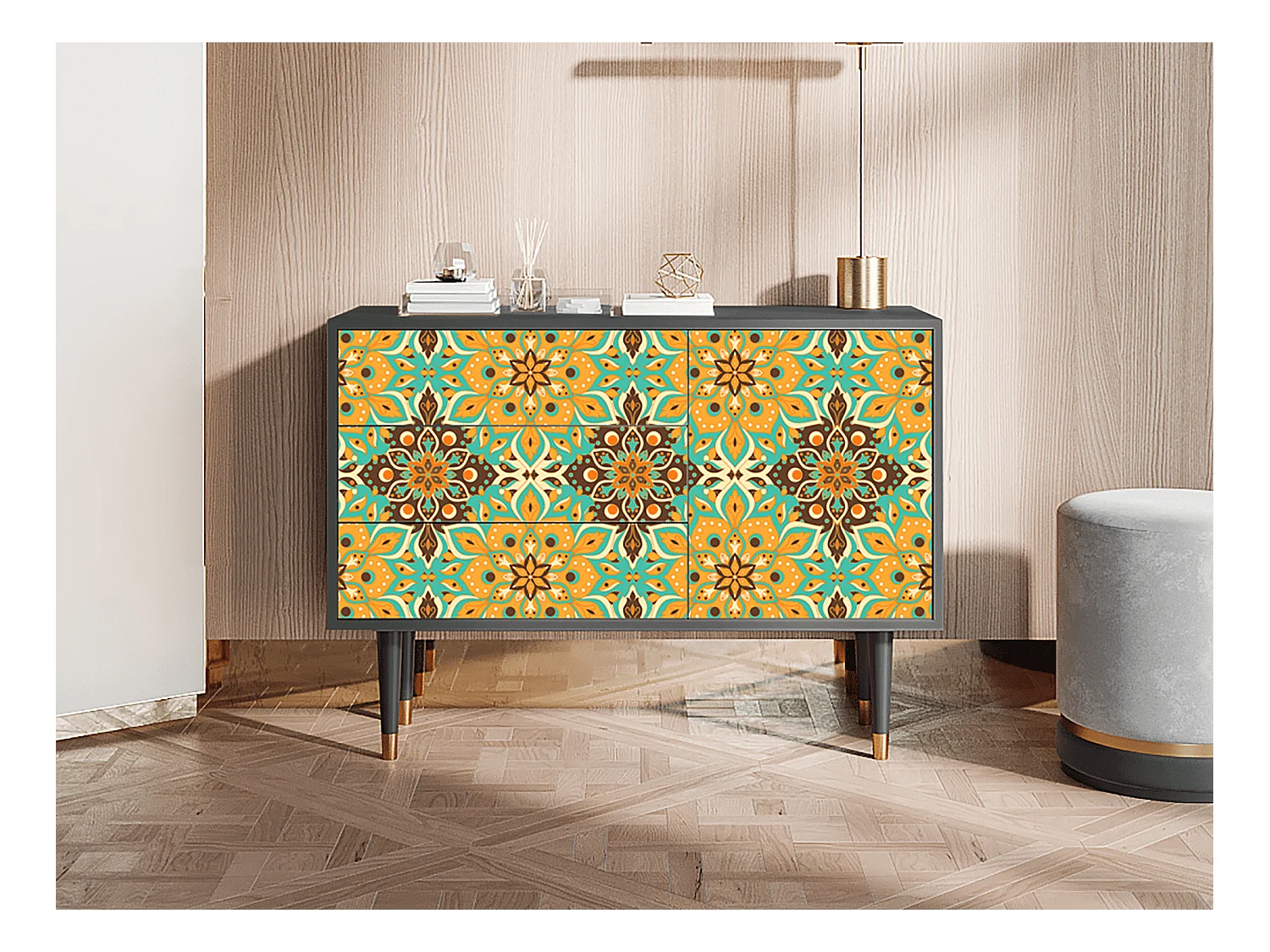Buffet - 115х84х41 cm - S3 - Indian Spices, Anthracite