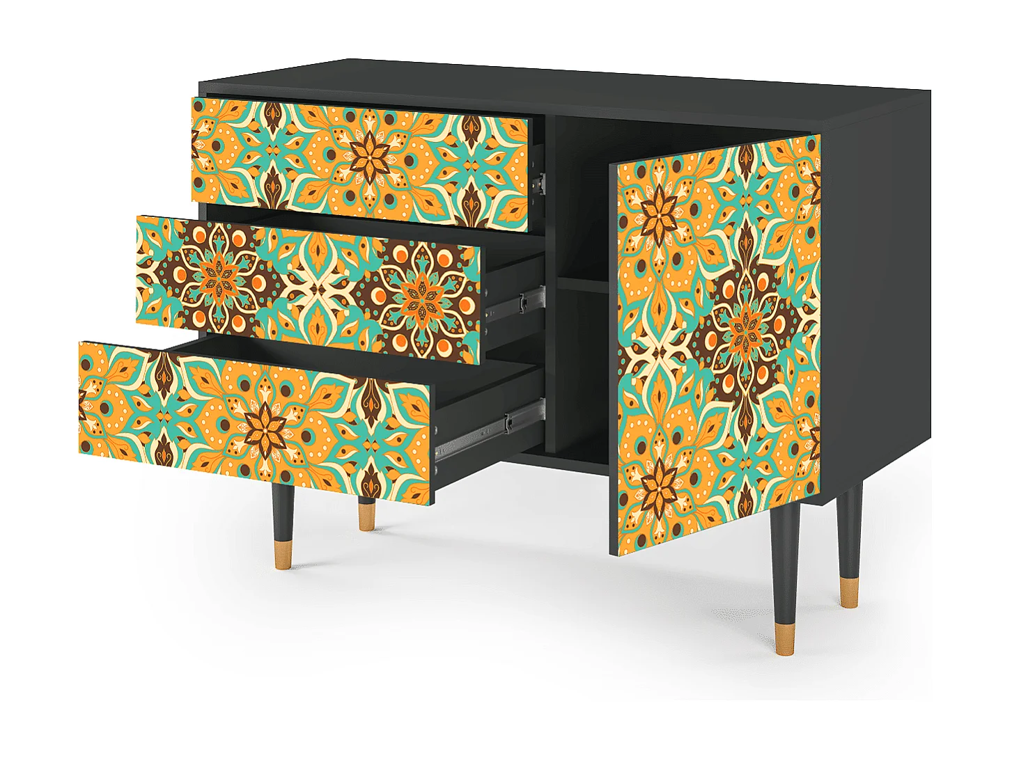 Buffet - 115х84х41 cm - S3 - Indian Spices, Anthracite