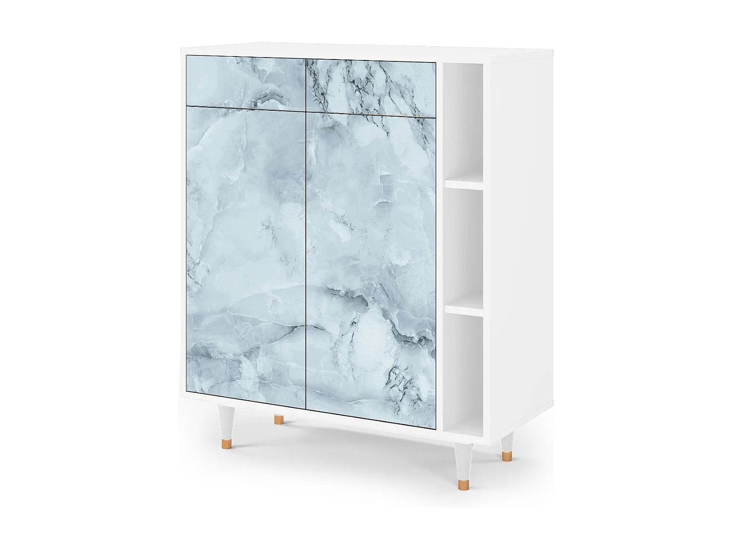 Dressoir - 96х110х41 cm - BS6 - Glacial Colour, Wit