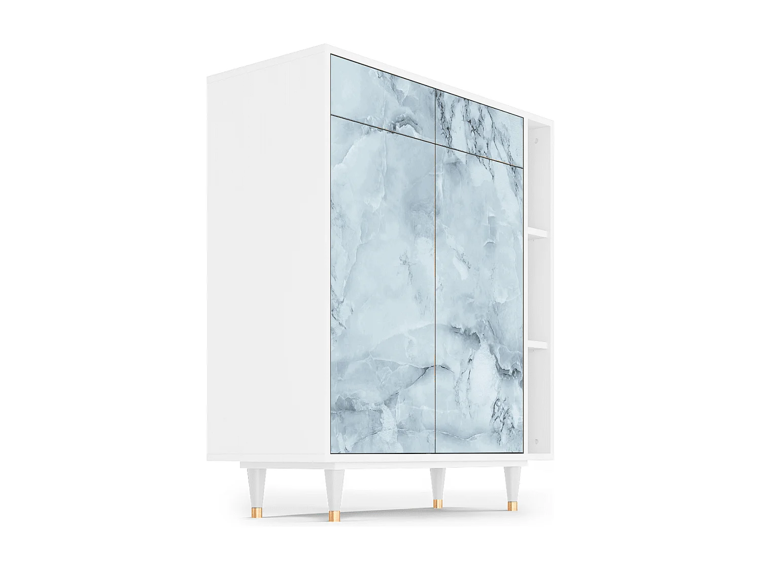 Dressoir - 96х110х41 cm - BS6 - Glacial Colour, Wit